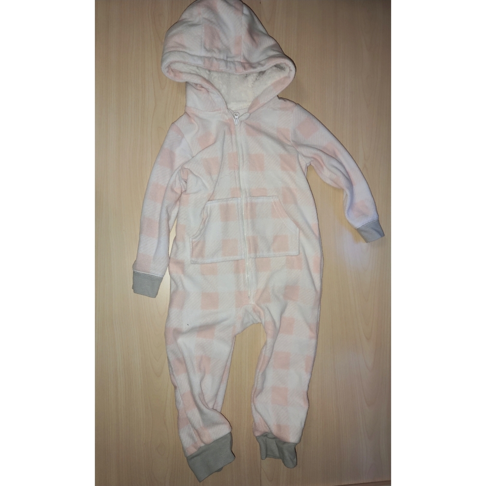 Hudson baby fleece plaid jumpsuit 2t